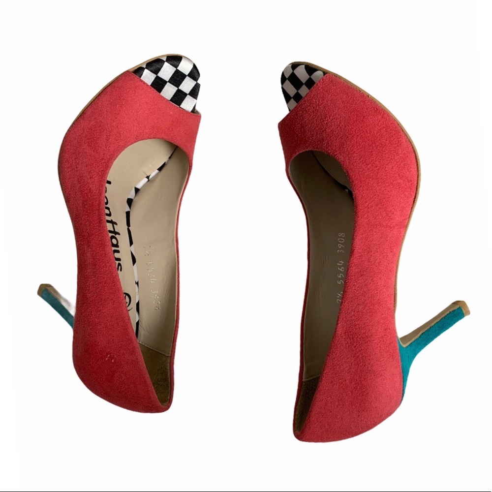Olsen Haus Pure Vegan Peep Toe Faux Suede …